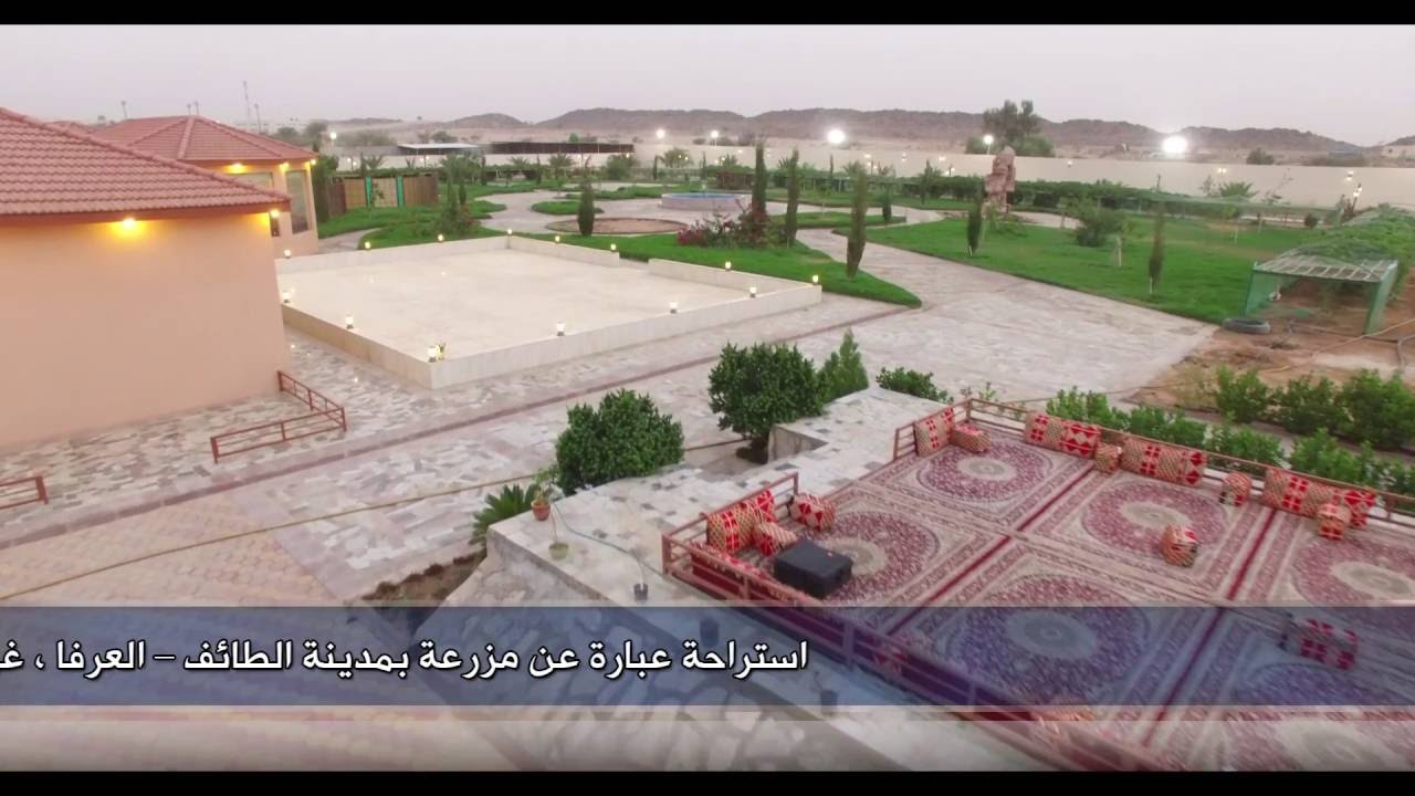 إستراحة للبيع - مدينة الطائف - العرفاء - المساحة 14.000 متر مربع