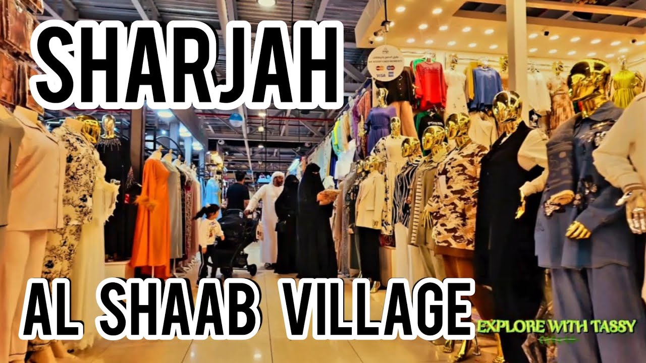 Sharjah 🇦🇪 Al Shaab Village / Cheapest Abayas & Designer Fake Market. #sharjah