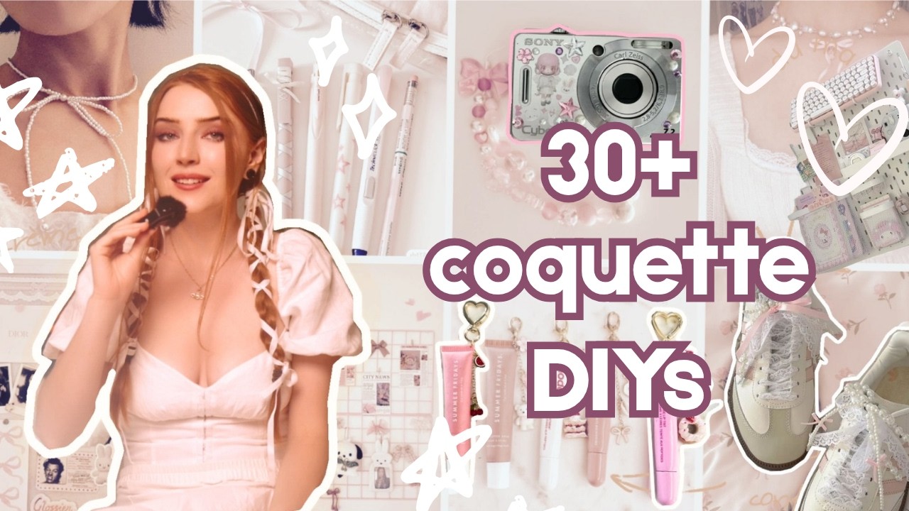 30 easy coquette DIYs to romanticize your life 🌹 (cheap & aesthetic crafts)