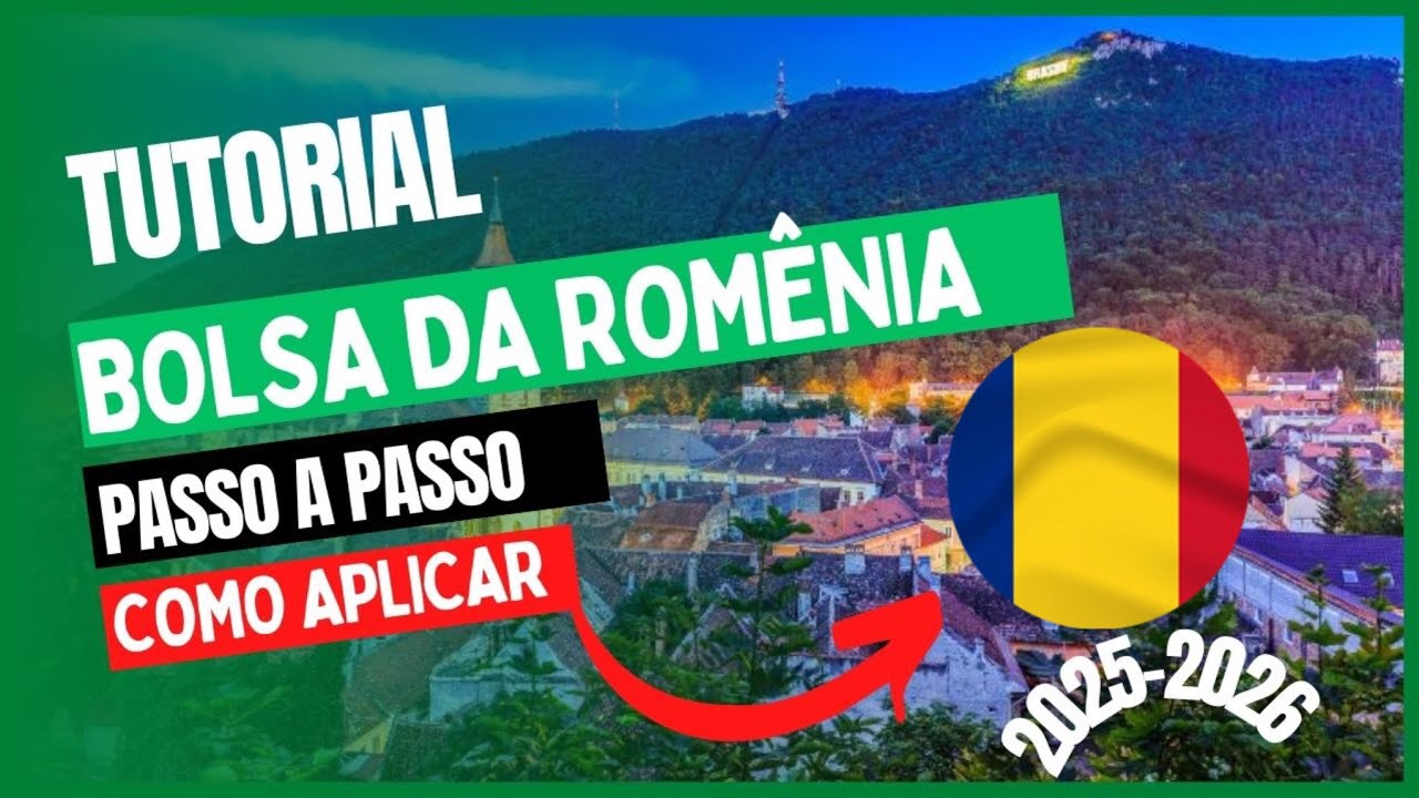 💫✈️COMO submeter CANDIDATURA para BOLSA da ROMÊNIA 🇷🇴 ✅2025-2026