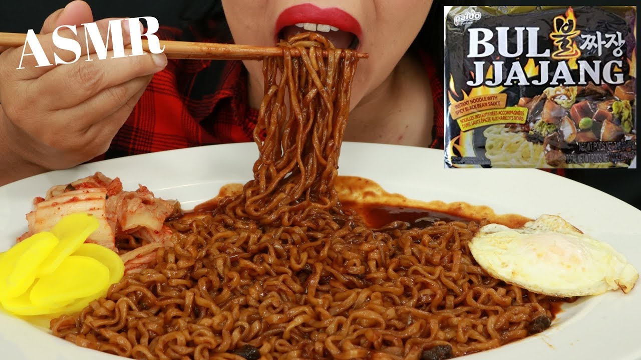 PALDO JJAJANGMYEON ~ SPICY BLACK BEAN NOODLES ~ ASMR (No Talking)