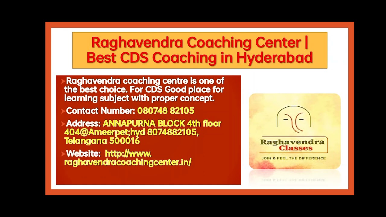 BEST CDS COACHING IN HYDERABAD ||bestcoaching