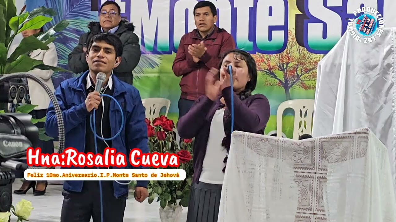Hna:Rosalia Cueva En El 10mo.Aniversario Iglesia.E.Pentecostes Monte Santo de Jehová 