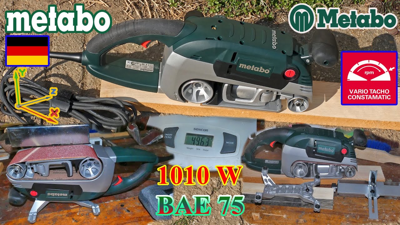 │🇩🇪 Metabo  BAE 75 - 📦 ℗ 1010 W - #Szalagcsiszoló #beltsander │ 🇭🇺