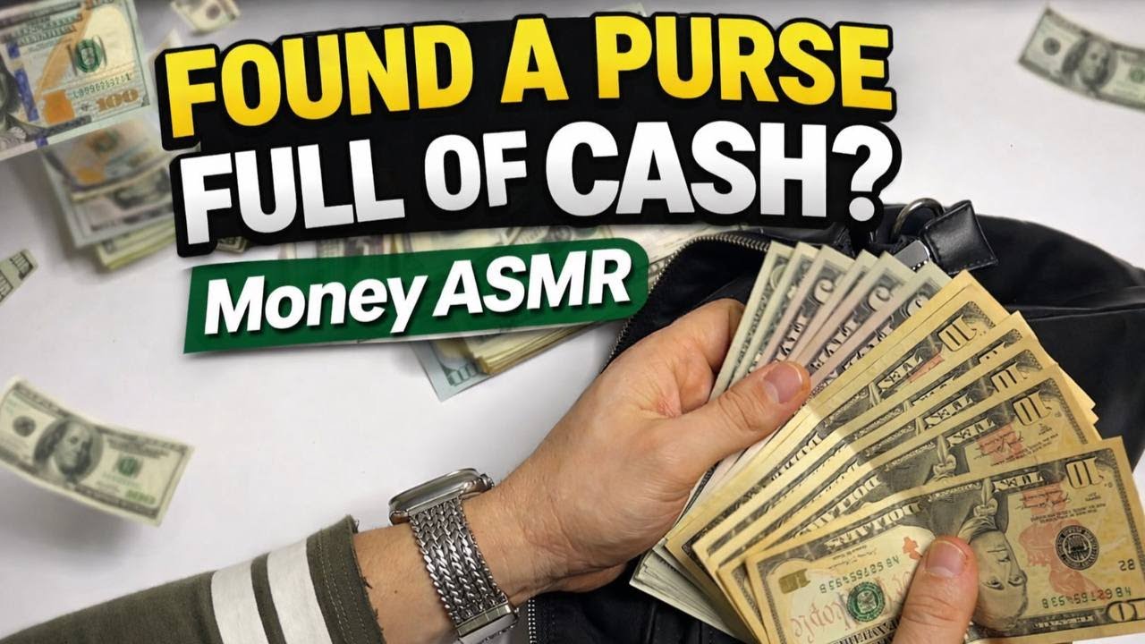 Found a Leather Purse Stuffed With Cash 💵 Money ASMR