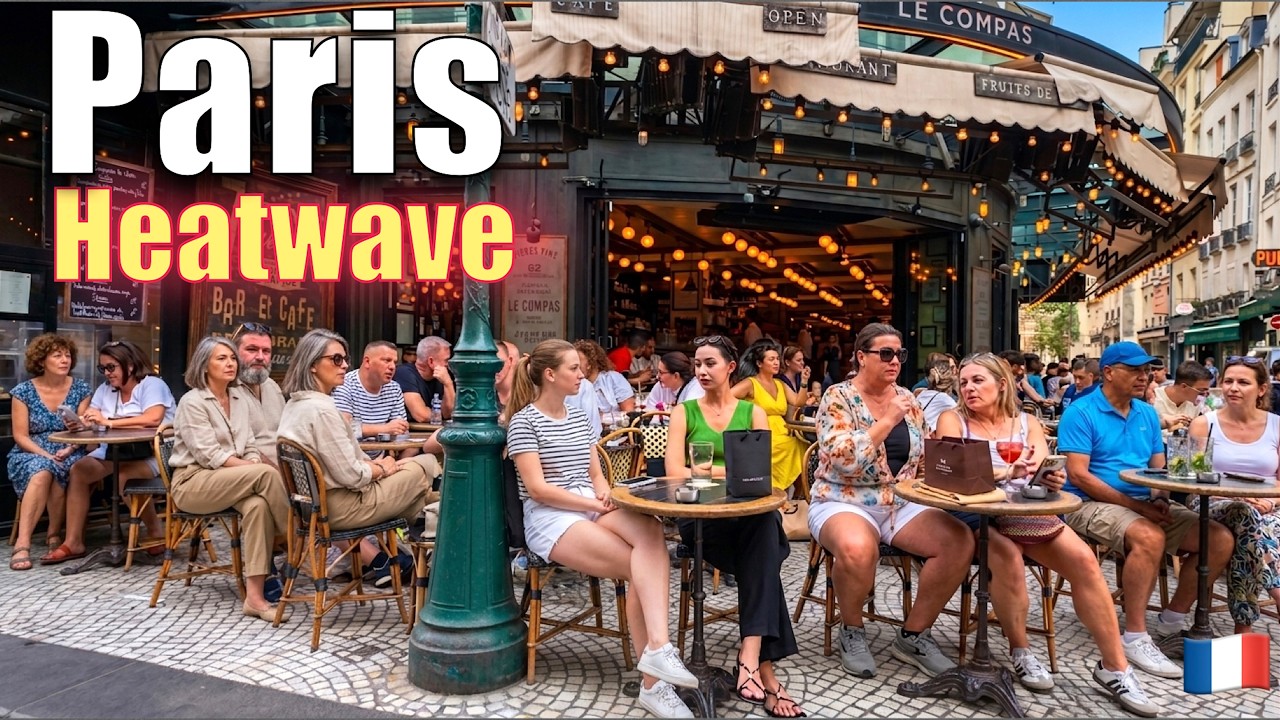 Paris in the Summer? ☀️ Hot May Walking Tour in Center of Paris (4K HDR)