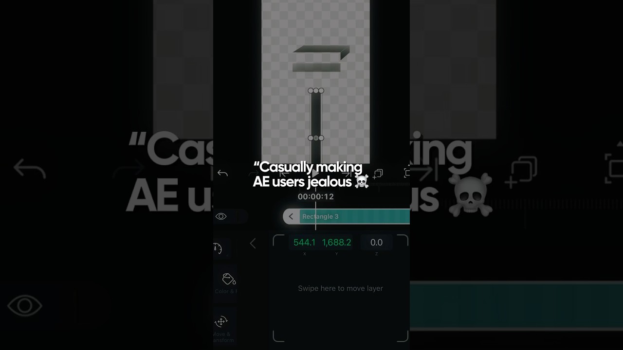 Alight motion - 3D object Raster extrude effect! #alightmotiontutorial #3danimation #motiongraphics