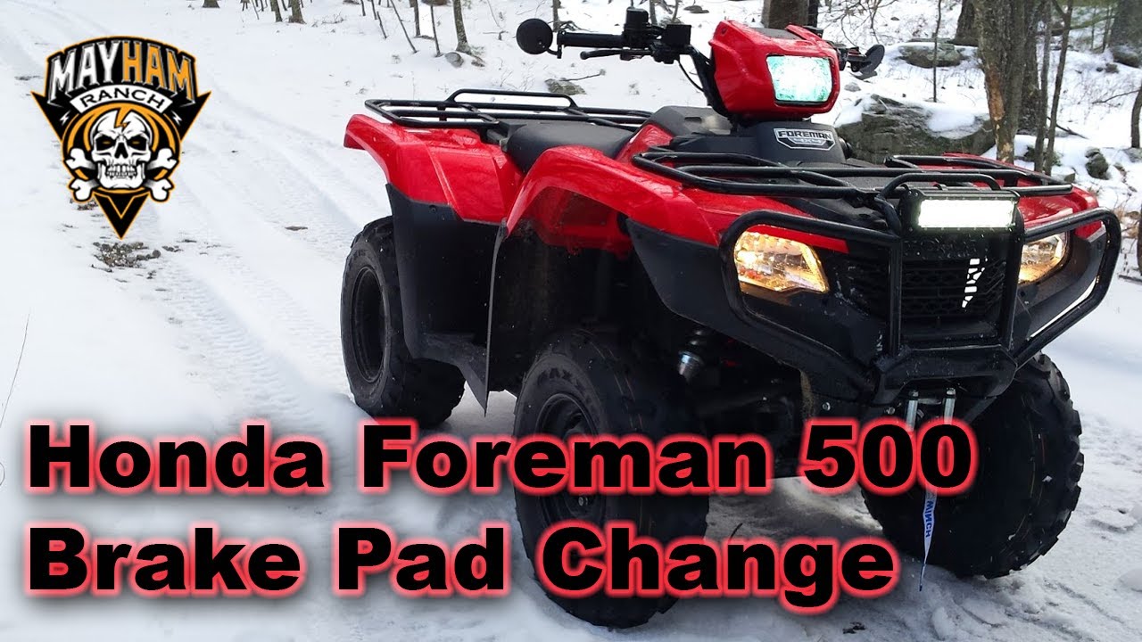 How to: Honda Foreman 500 Brake Pad Change