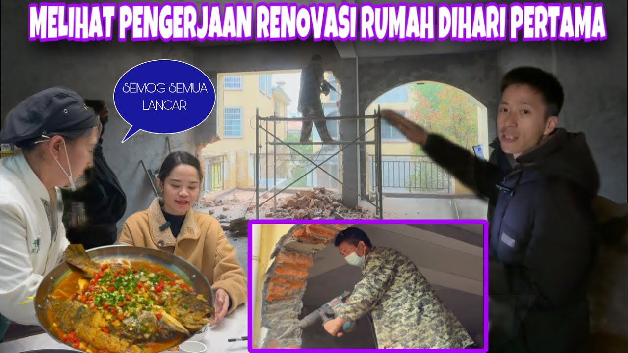 PENGERJAAN RENOVASI RUMAH KAMI, TEMPAT LIFT SUDAH DIBONGKAR TUNGGU GAMBAR JADI BARU LANJUT KEATAS  