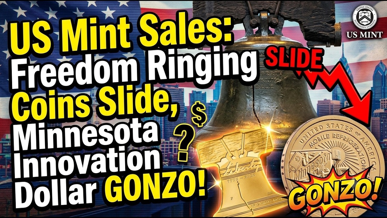 US Mint Sales: Freedom Ringing Coins Slide, Minnesota Innovation Dollar GONZO! WE GO LIVE TODAY!