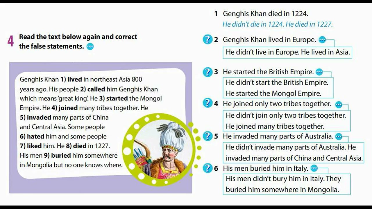 Excel 5 Module 5 - Genghis Khan (ex 2 & 4 p. 64)