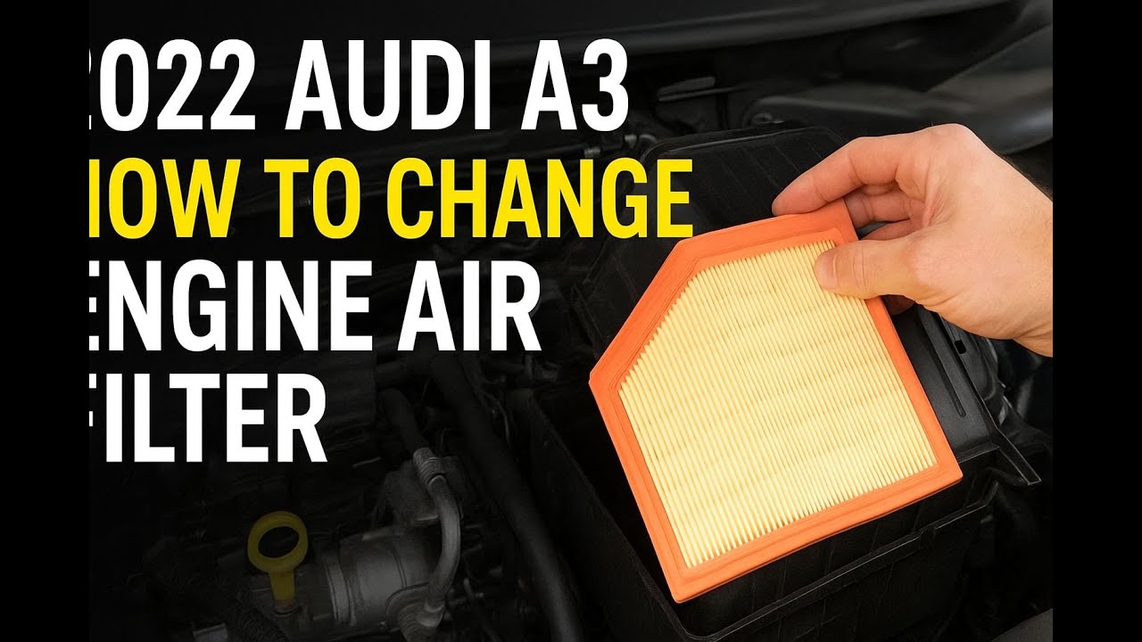 2022 Audi A3 2.0T – Easy Engine Air Filter Replacement Guide