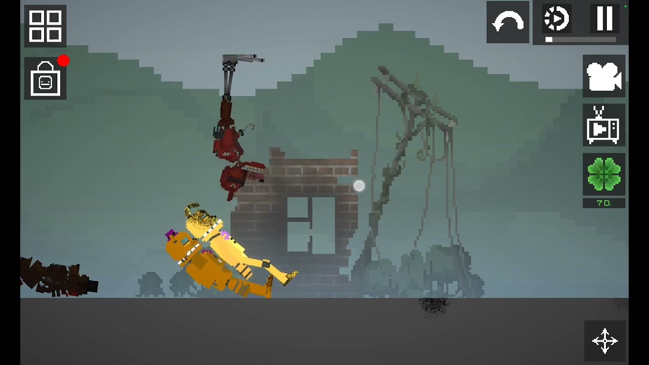 The other animitronics try to get the stage. 