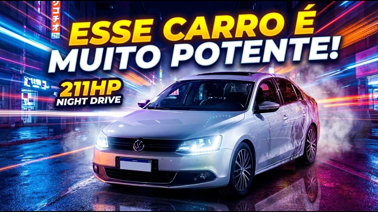 PIANDO A TURBINA DO JETTA 211CV NO ACELERO NOTURNO - JETTA SABOR 911