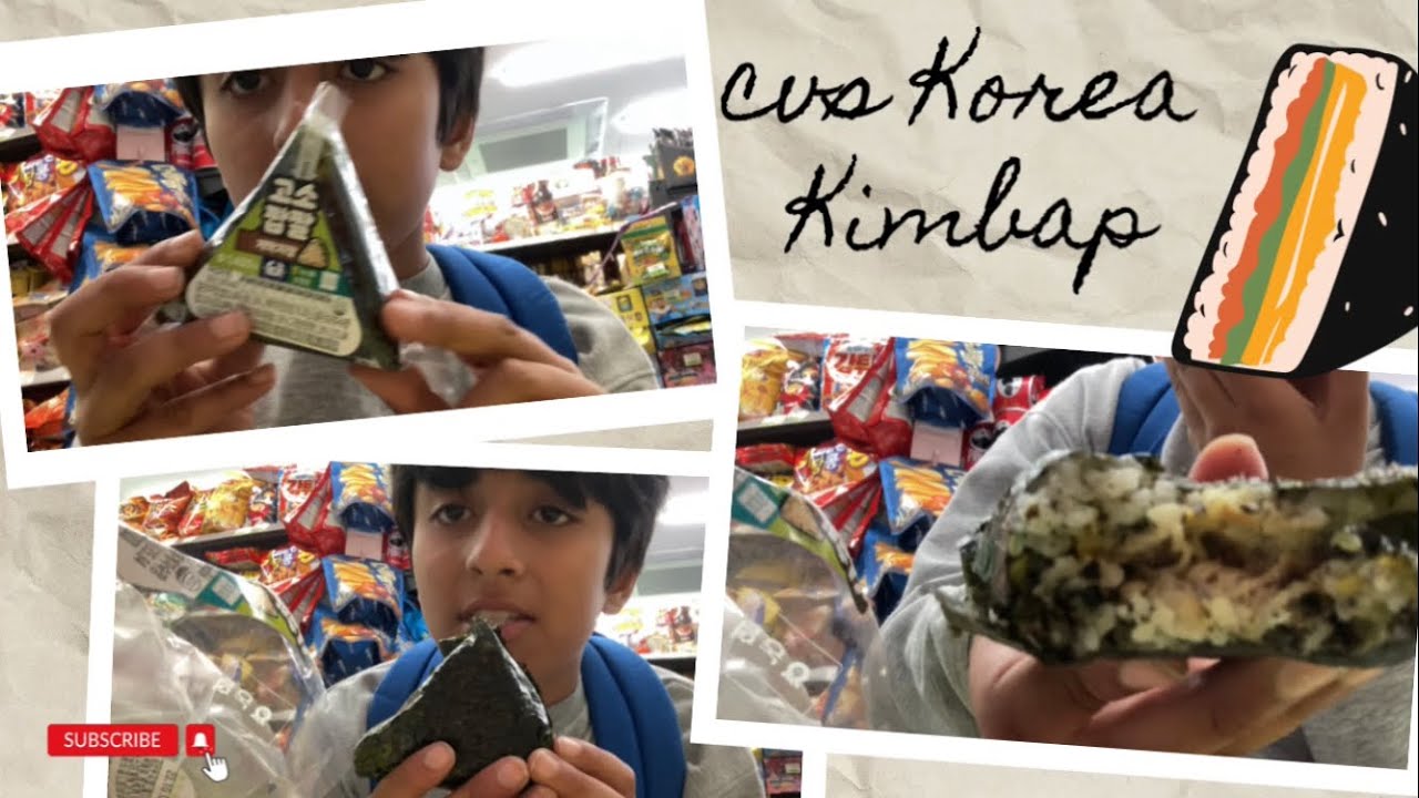 Lets buy CVS triangle KIMBAP/After school I buy kimbap🇰🇷😋