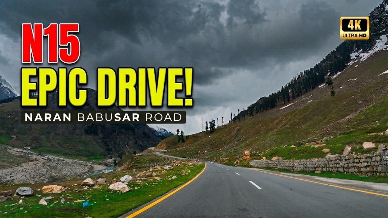 Driving Naran Babusar Road N15 🇵🇰 | Alternate Route to Karakoram Highway