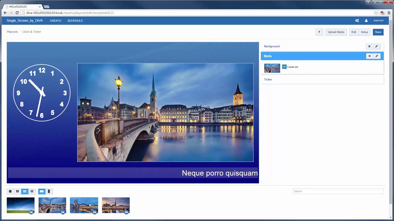 SpinetiX App | Создание контента через встроенное в медиа-контроллеры ПО