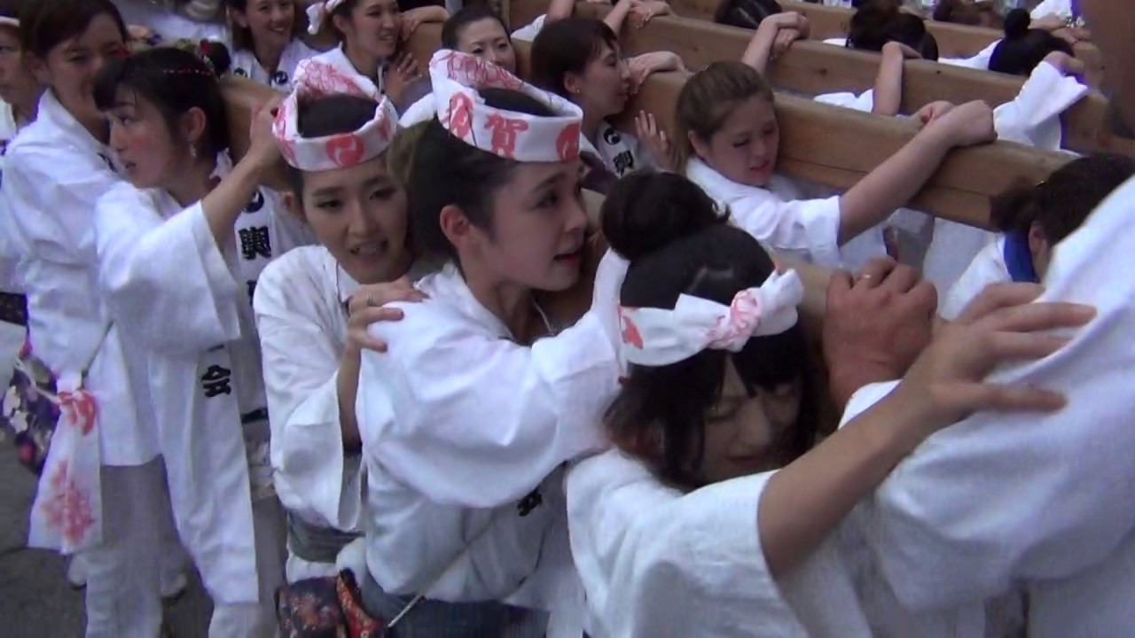 平成29年 輿姫會 女性限定 大殿担ぎ