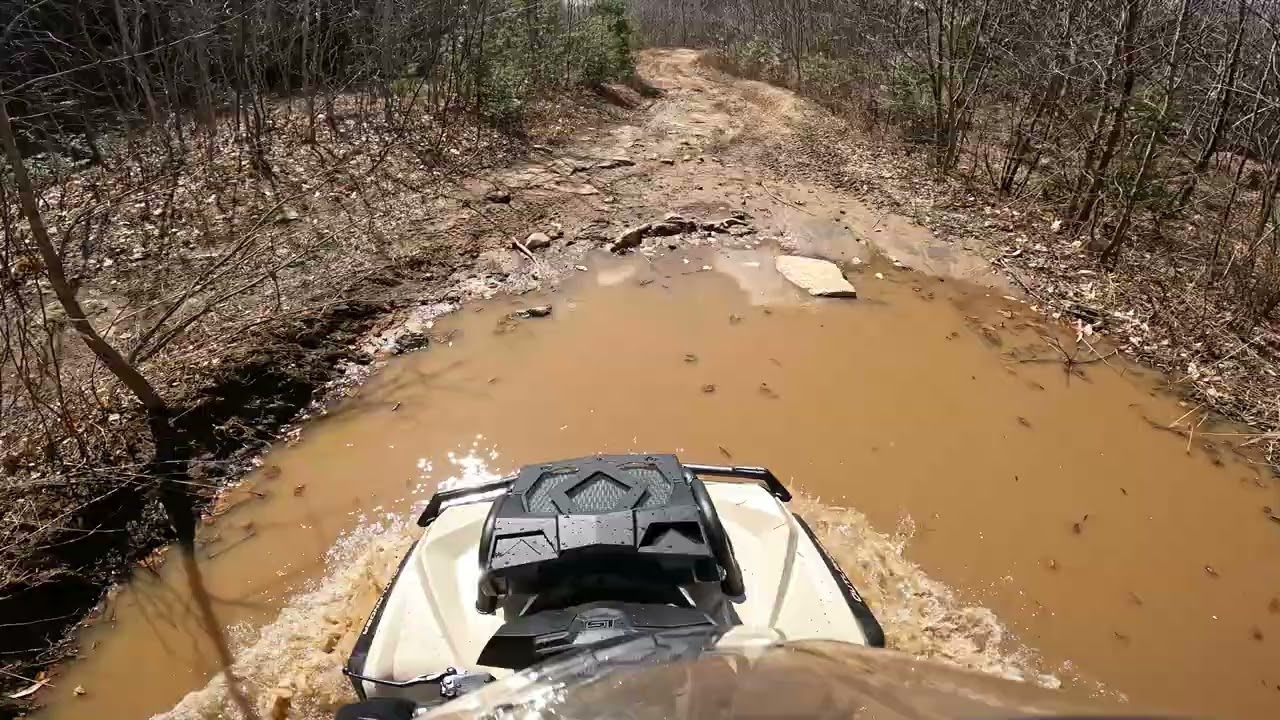 2022 Can am Outlander Xmr 650 and Vinson 500 first mud ride of spring part 1