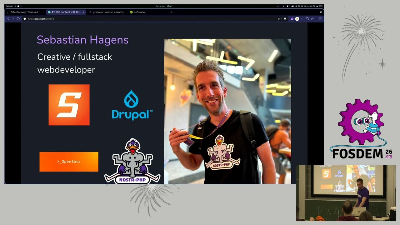 [FOSDEM 2026] Контент POSSE с Drupal с использованием Nostr
