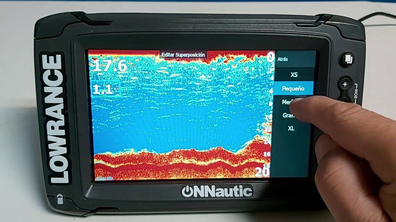 LOWRANCE ELITE TI2, EDITAR DATOS PANTALLA