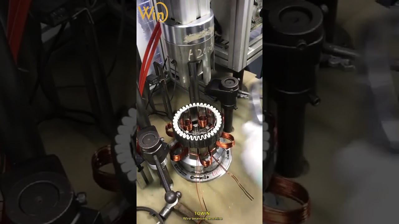 Multiple winding stator wire inserting by phase