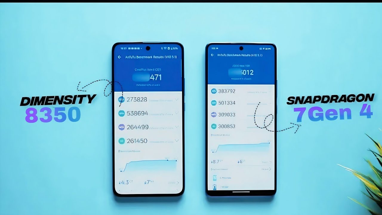 Snapdragon 7 Gen 4 Vs Mediatek 8350 | Full Comparison & Antutu Benchmark