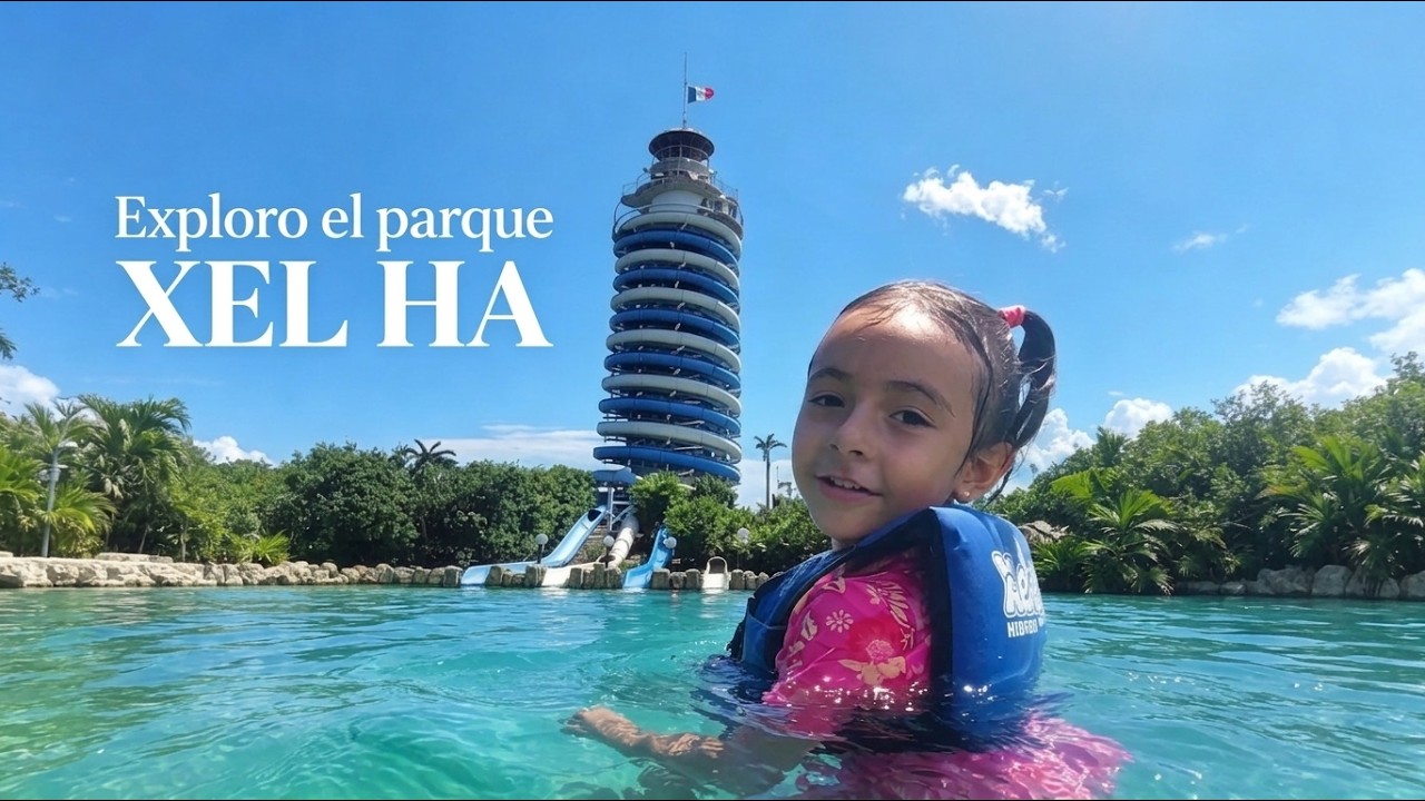 Exploro el parque Xel-Ha en Cancún-México