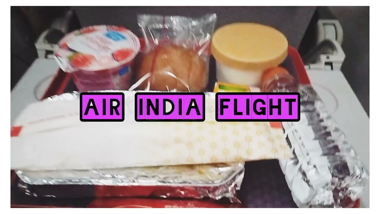 Air India Flight Food Veg Meal mein kya kya milta h 😋 | Air India Flight Food