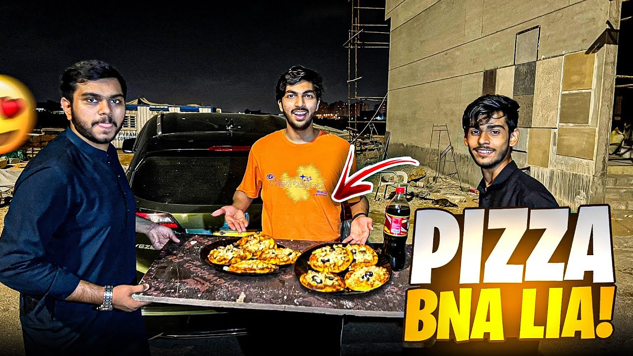 Aaj doston ke sath Pizza banaa liya adventure kar liya🍕😋😍