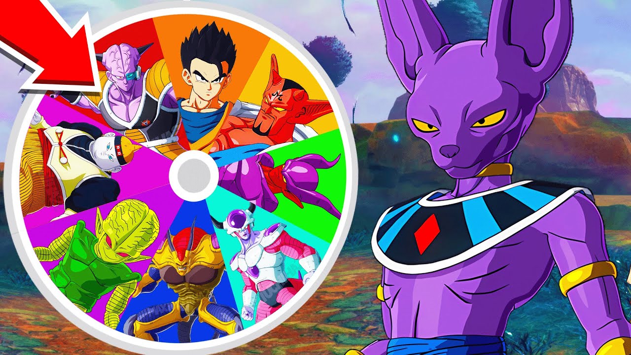 A ROLETA ESCOLHE MEU TIME NO DRAGON BALL SPARKING ZERO