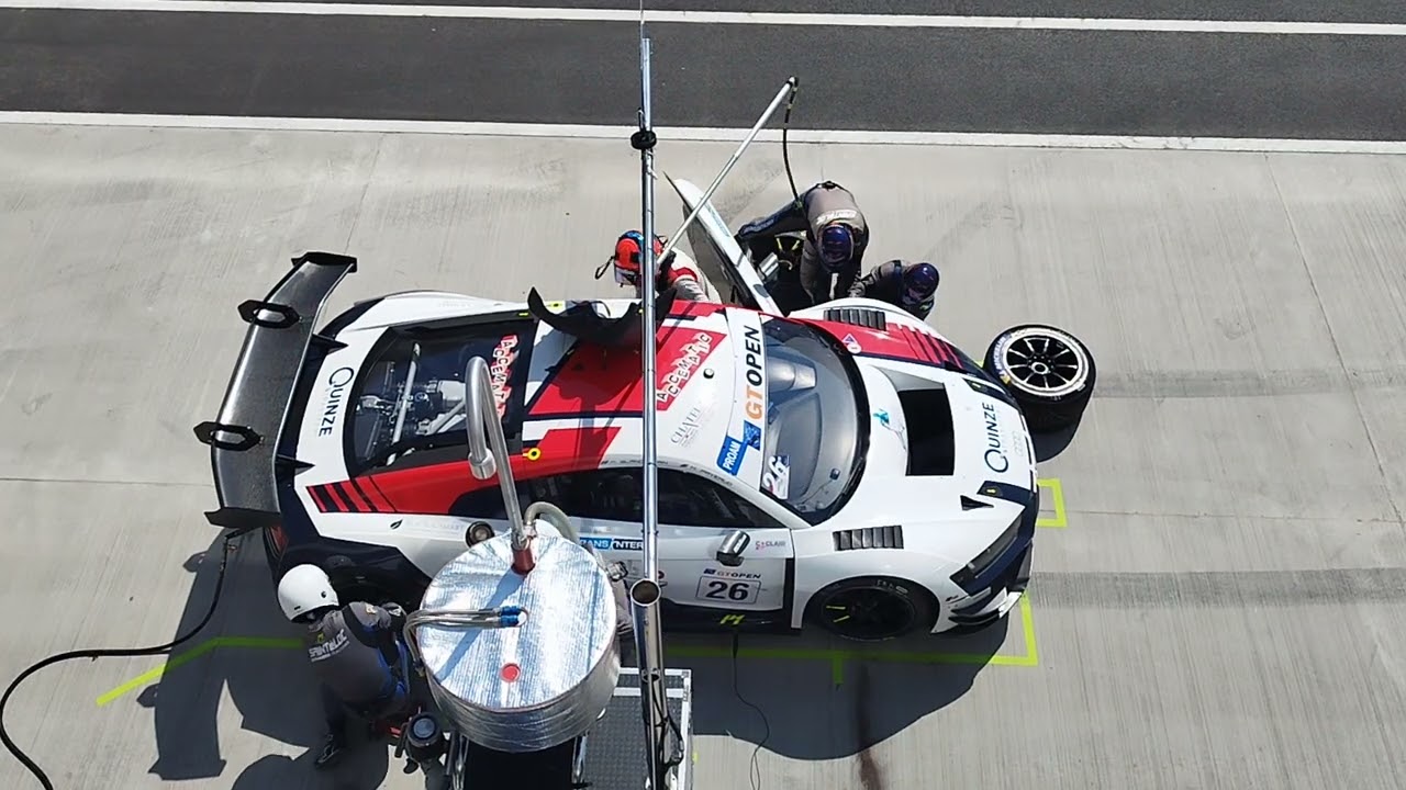 International GT Open Hungaroring 2025 (3) Audi Sport Team Sainteloc Driver's Change 