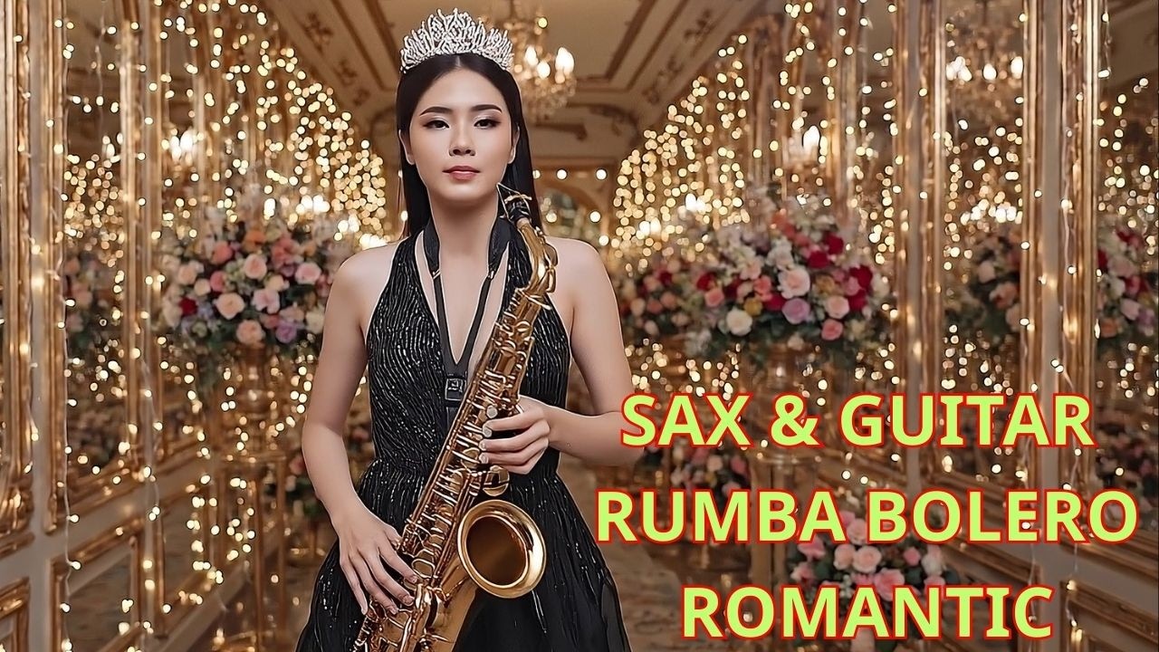 Nhạc Hòa Tấu 4k - Saxophone & Guitar Instrumentals – Rumba Bolero Vibes #4