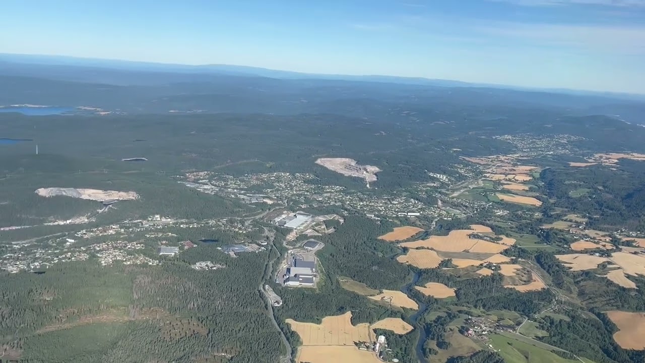 Oslo Airport Norway Landing and Taxiing 2025 August 17