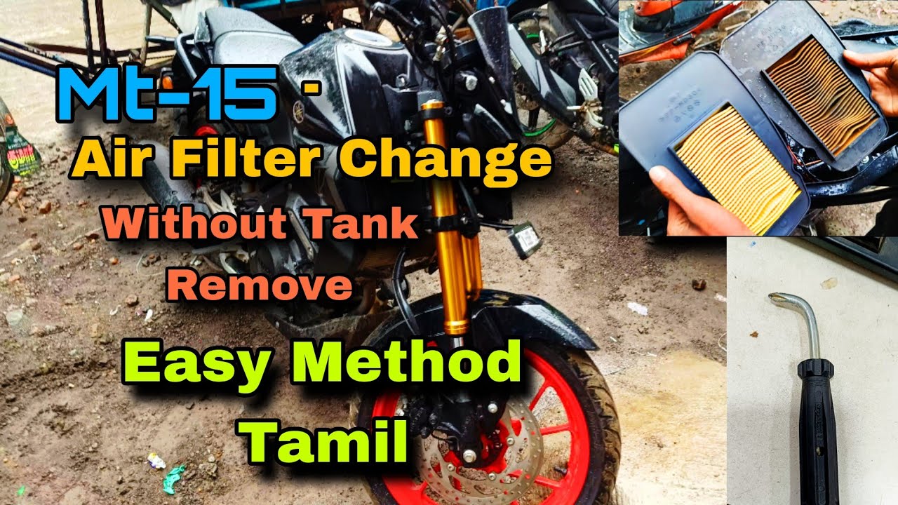 Mt-15 air filter change without tank removing/mt air filter change easy method tamil/mt air filter 