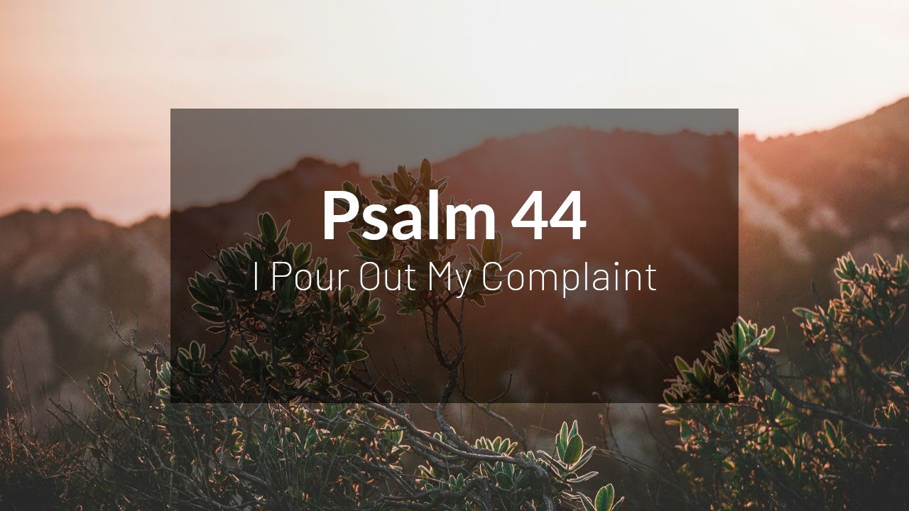 I Pour Out My Complaint - Psalm 44