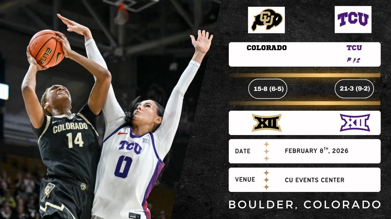 Colorado vs No. 12 TCU | Big 12 | 2.8.26