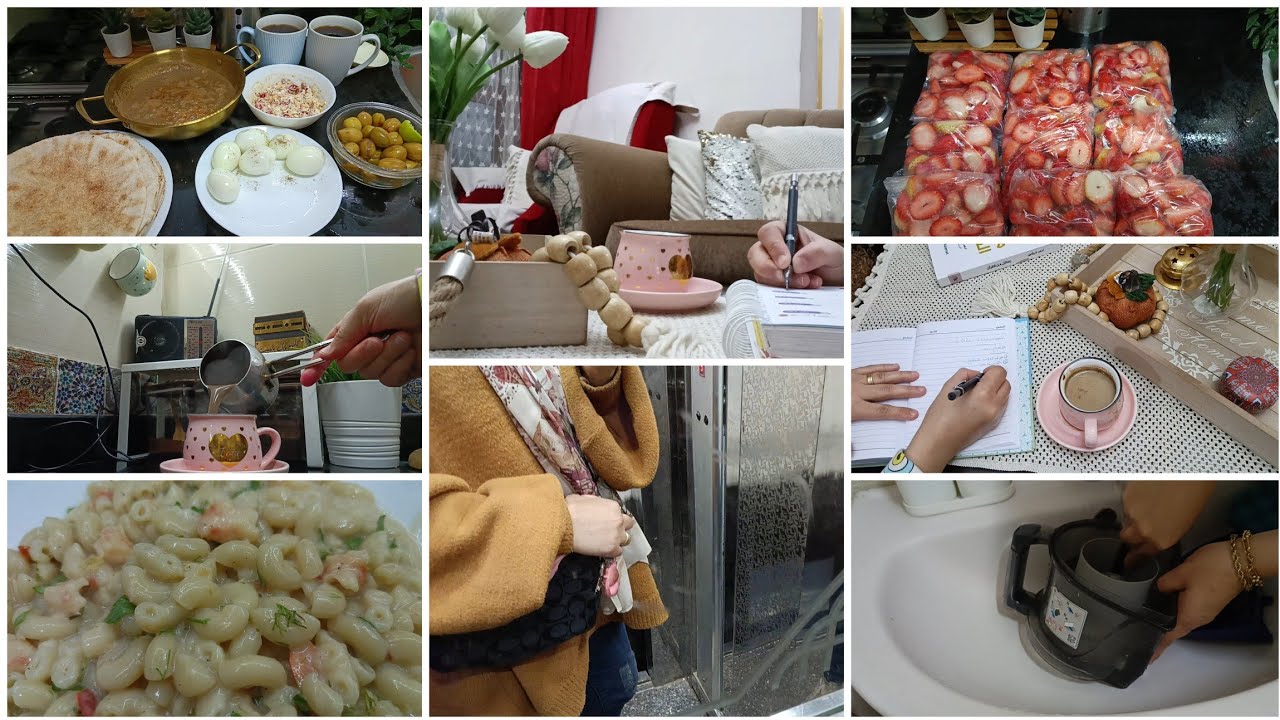 يوم من الهدوء♡⁩ ترتيب تنظيم تنظيف وطبخ 🧑‍🍳 ترتيب مهام الأسبوع وجدول بداية تنظيفات رمضان 2026 🌛