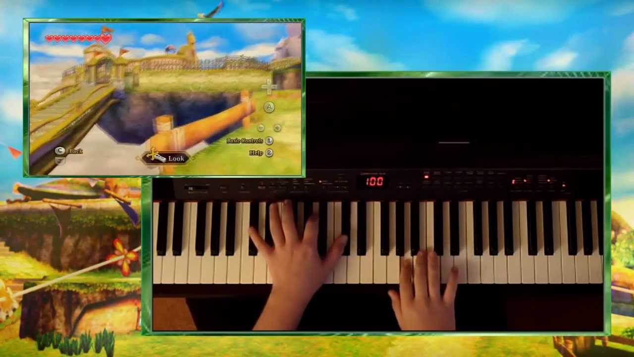 Zelda Skyward Sword - Skyloft Theme, Piano
