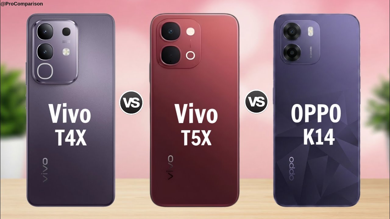 Vivo T4X 5G vs Vivo T5X 5G vs OPPO K14 5G || Full Comparison 