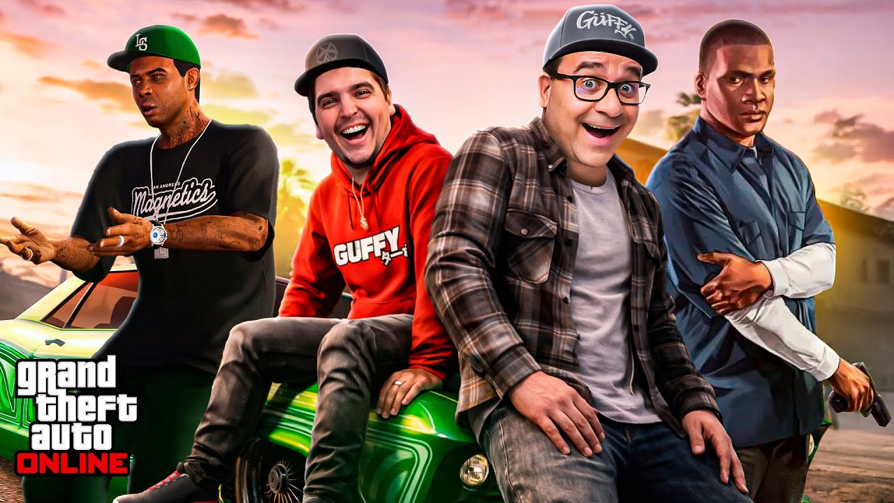 GTA 5 Online - RIC DAIZER FRANKLIN E LAMAR SÓ DÁ CEGADA
