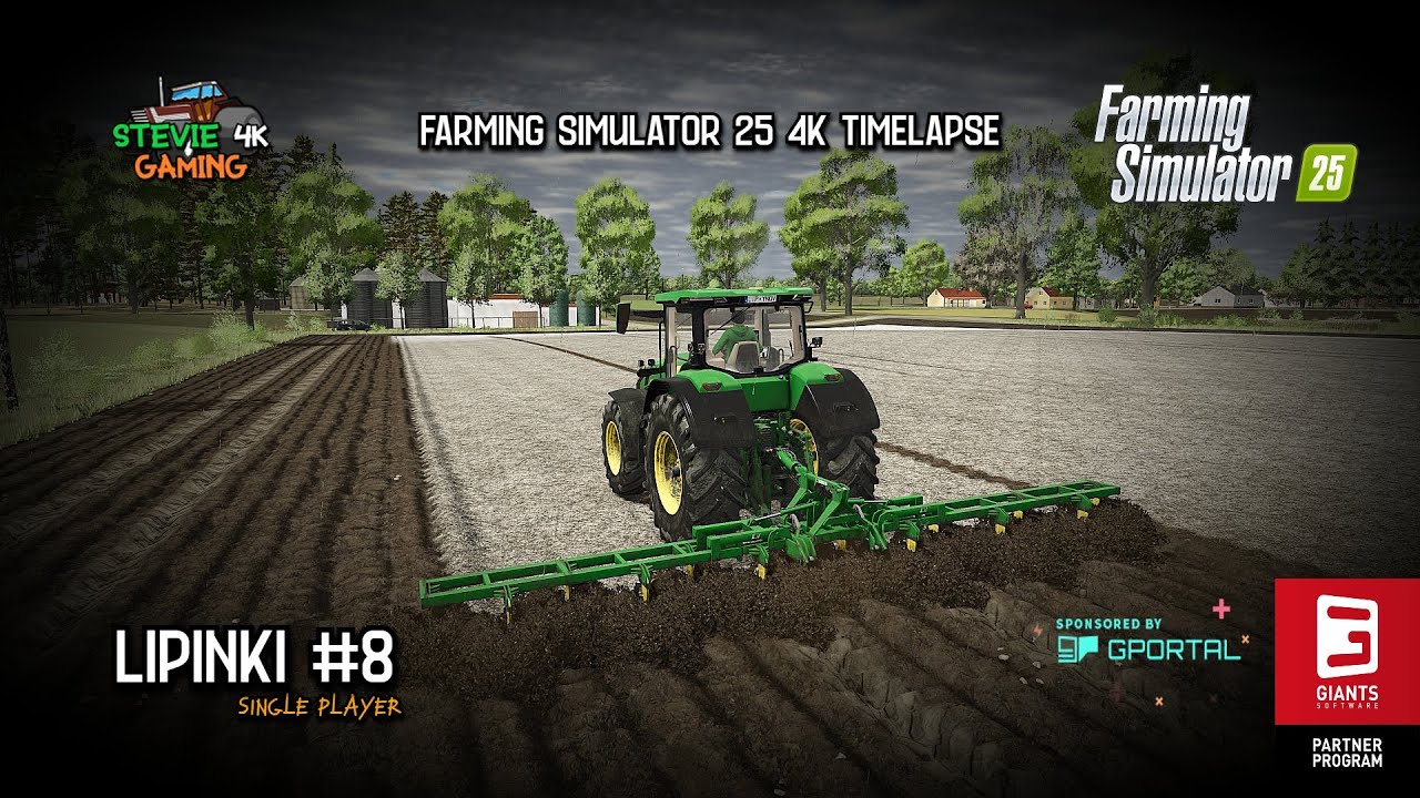 Lipinki/#8/Buying New Equipment/Plowing/Lime Spreading/Plantinting Sorghum/FS25 4K Timelapse