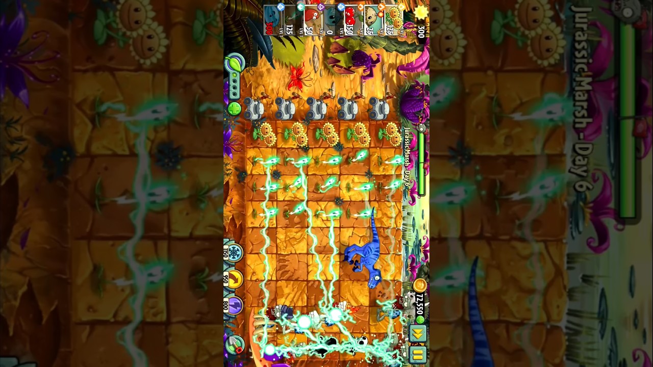 Plants vs Zombies 2 Jurassic Marsh Day 6