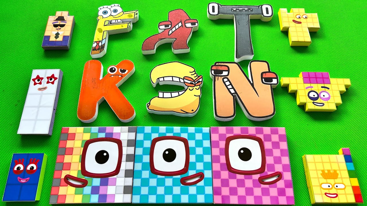 Alphabet Lore & Numberblocks 333 - Cleaning Colors ASRM! Satisfying Video #10