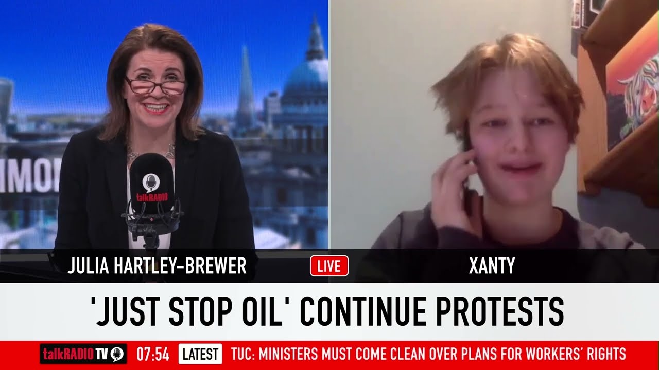Julia Hartley Brewer schools Just Stop Oil activist