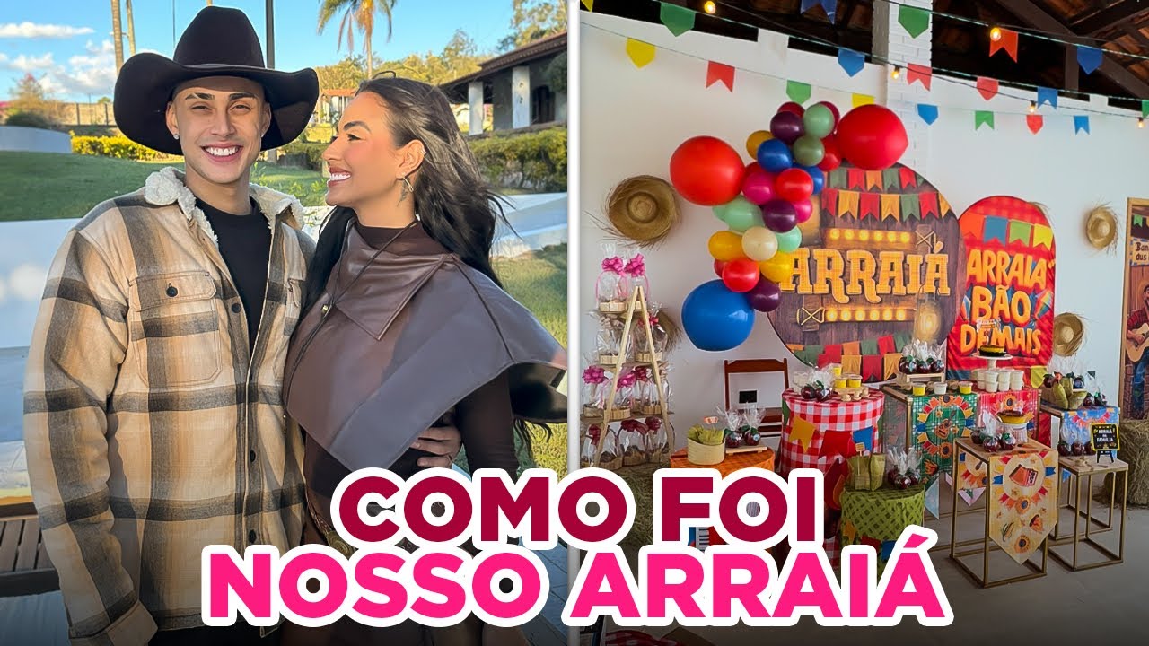 O PRIMEIRO ARRAIÁ FEITO NO NOVO SÍTIO 😍