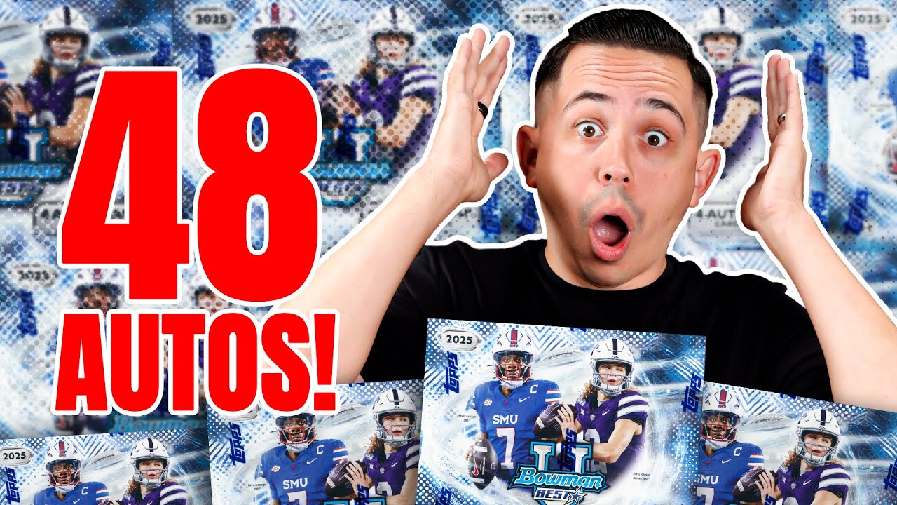 I Pulled 48 AUTOS From This BRAND NEW CASE! 😤 (2025 Bowmans Best University Football)