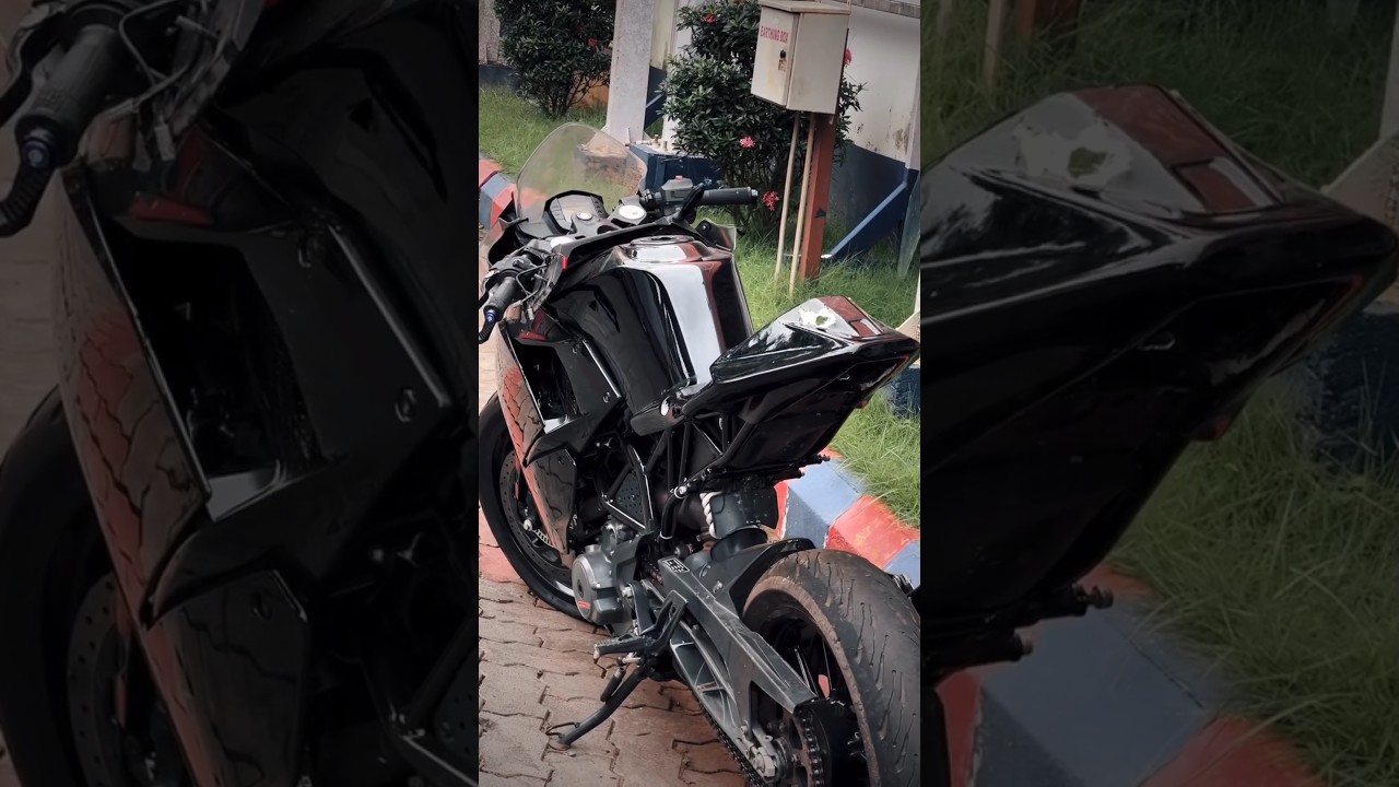 Black colour modified RC 390 🖤🐻&zwj;❄️ #rc390 #black #ytshorts #shorts #viralshorts