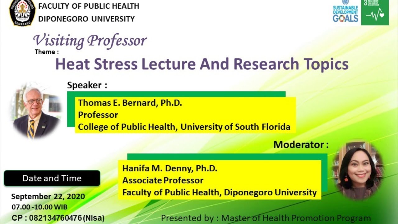 Heat Stress Lecture And Research Topics