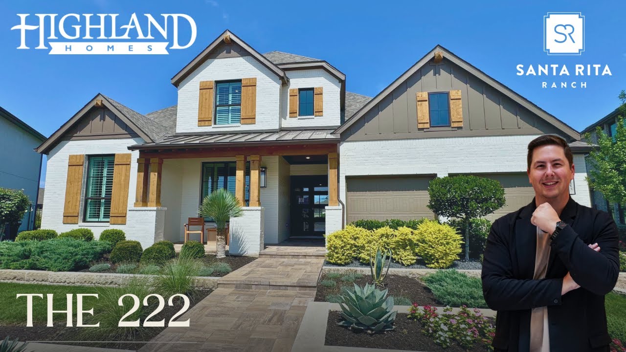 Luxury Model Home in Popular Santa Rita Ranch | Liberty Hill TX | 222 Plan by Highland Homes Tour